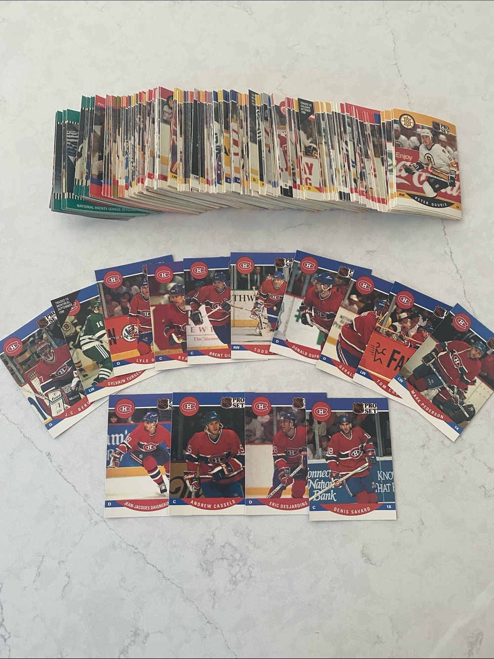 NHL PRO SET 1990 HOCKEY TRADING CARDS SET - OPENED